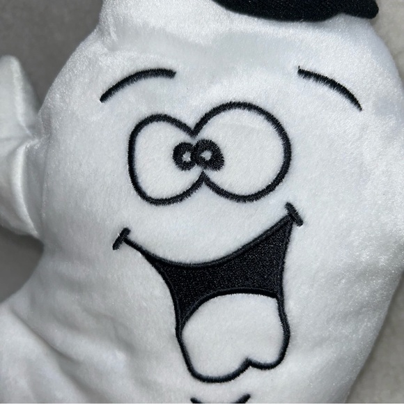 Ghost plush top hat vintage Halloween decor 12" The Amusement Factory with tag - Picture 4 of 11